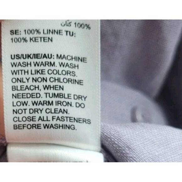 The Drop India 100% Linen Shirt Lilac Size XXL Business Office Career Spring NEW - Picture 8 of 10